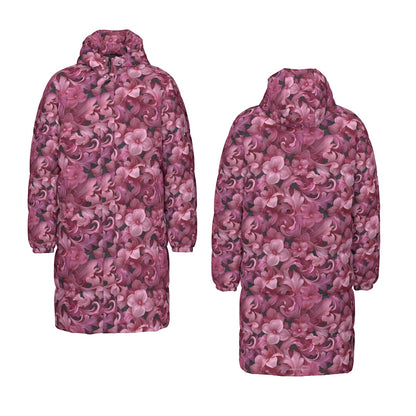 10 Flower Designs, Long Down Jacket / Coat
