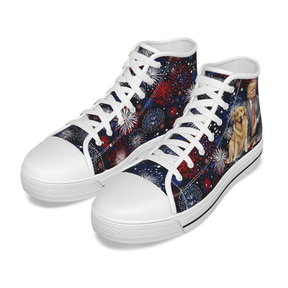 Donald Trump Cat & Dog, Kids Canvas Sneaker, Tennis Shoes