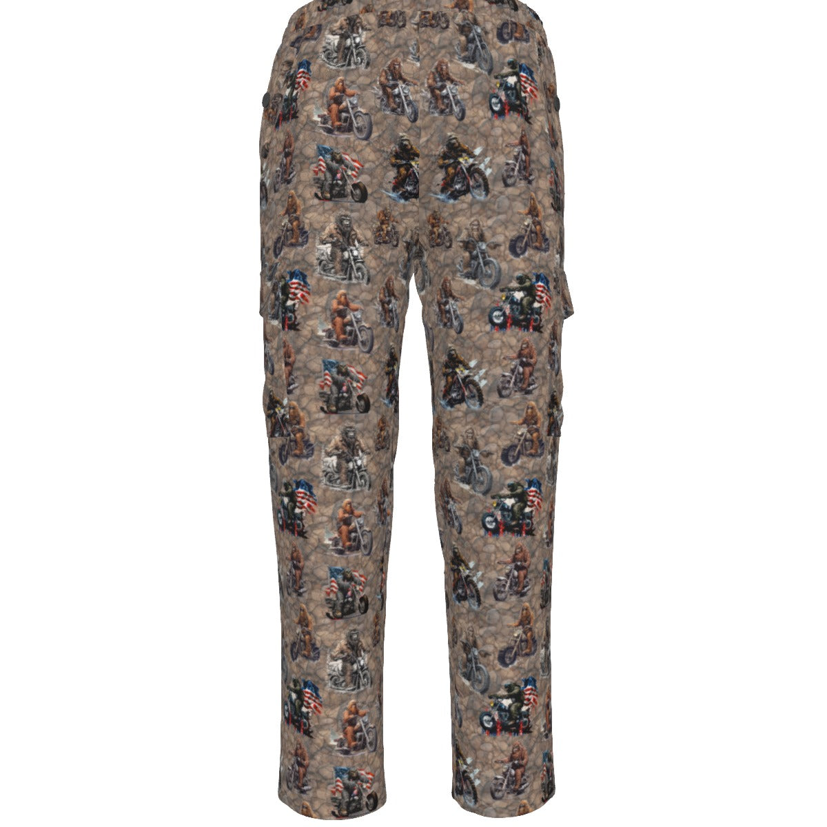 10 Bigfoot / Sasquatch Designs, Men’s Cargo Pants w/ Pockets