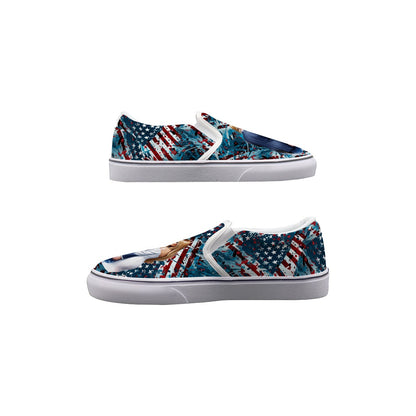 Donald & Melania Trump Kids Slip On Canvas Sneakers, Slip On Shoes, No Touch Shoes