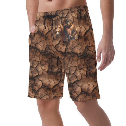 Cowboy Bigfoot / Sasquatch, Men’s Lightweight Casual Shorts