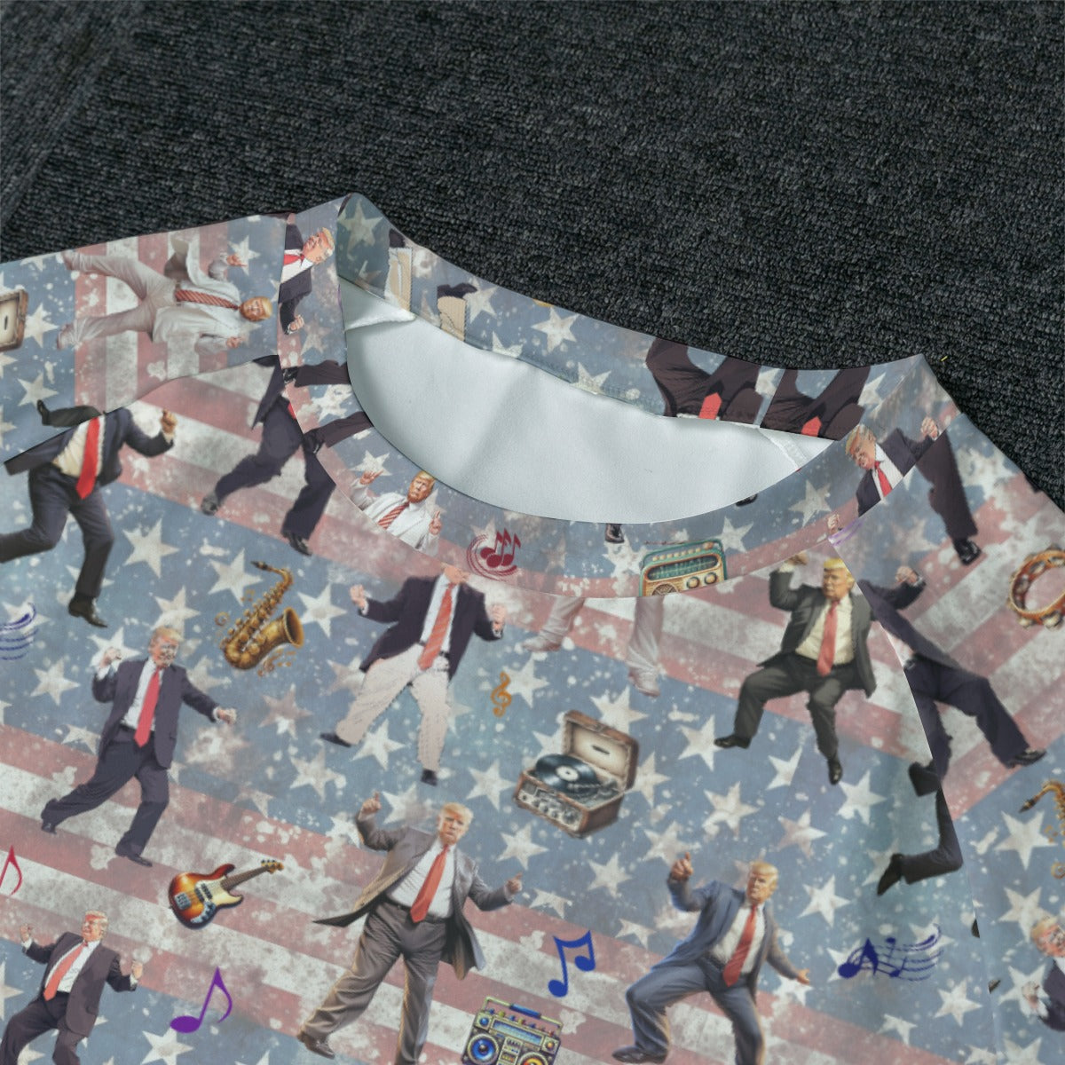 10 Donald Trump Designs, Men’s Raglan Sleeve Pajamas with Wide Ankles