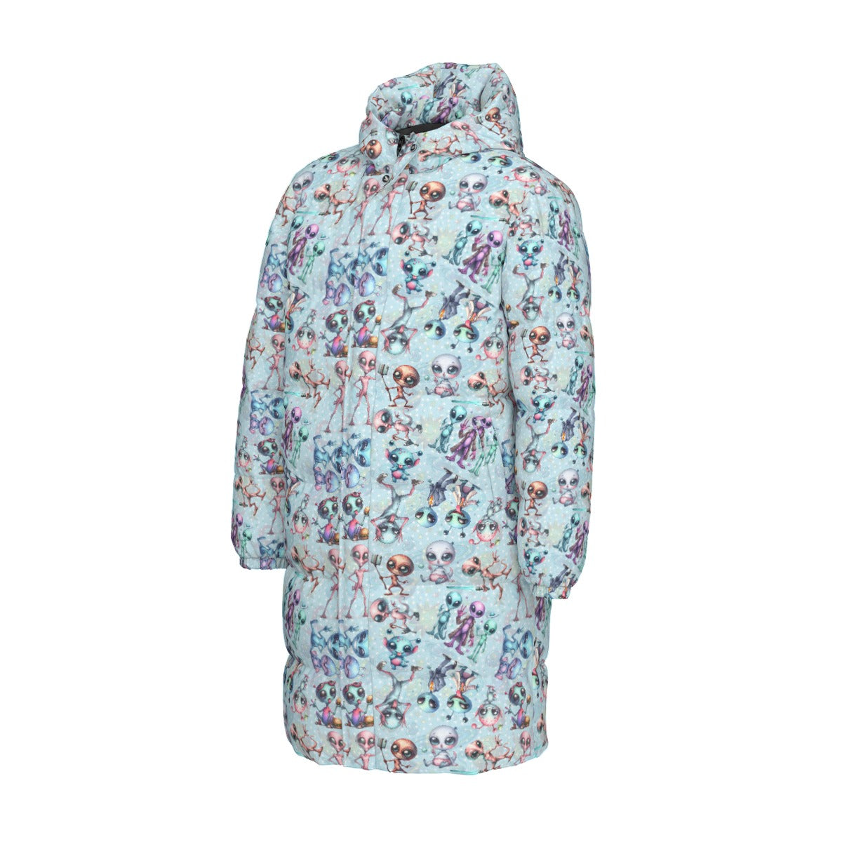 6 Alien Designs, Long Down Jacket / Coat