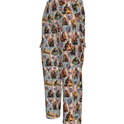 10 Bigfoot / Sasquatch Designs, Men’s Cargo Pants w/ Pockets