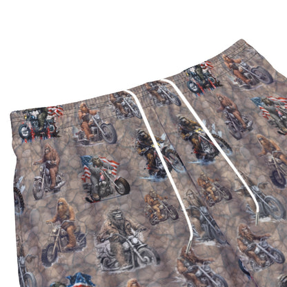 10 Bigfoot / Sasquatch Designs, Men’s Sports, Pocketed Shorts