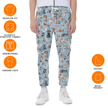 10 Animal Designs, Men’s Sweatpants w/ Back Pocket