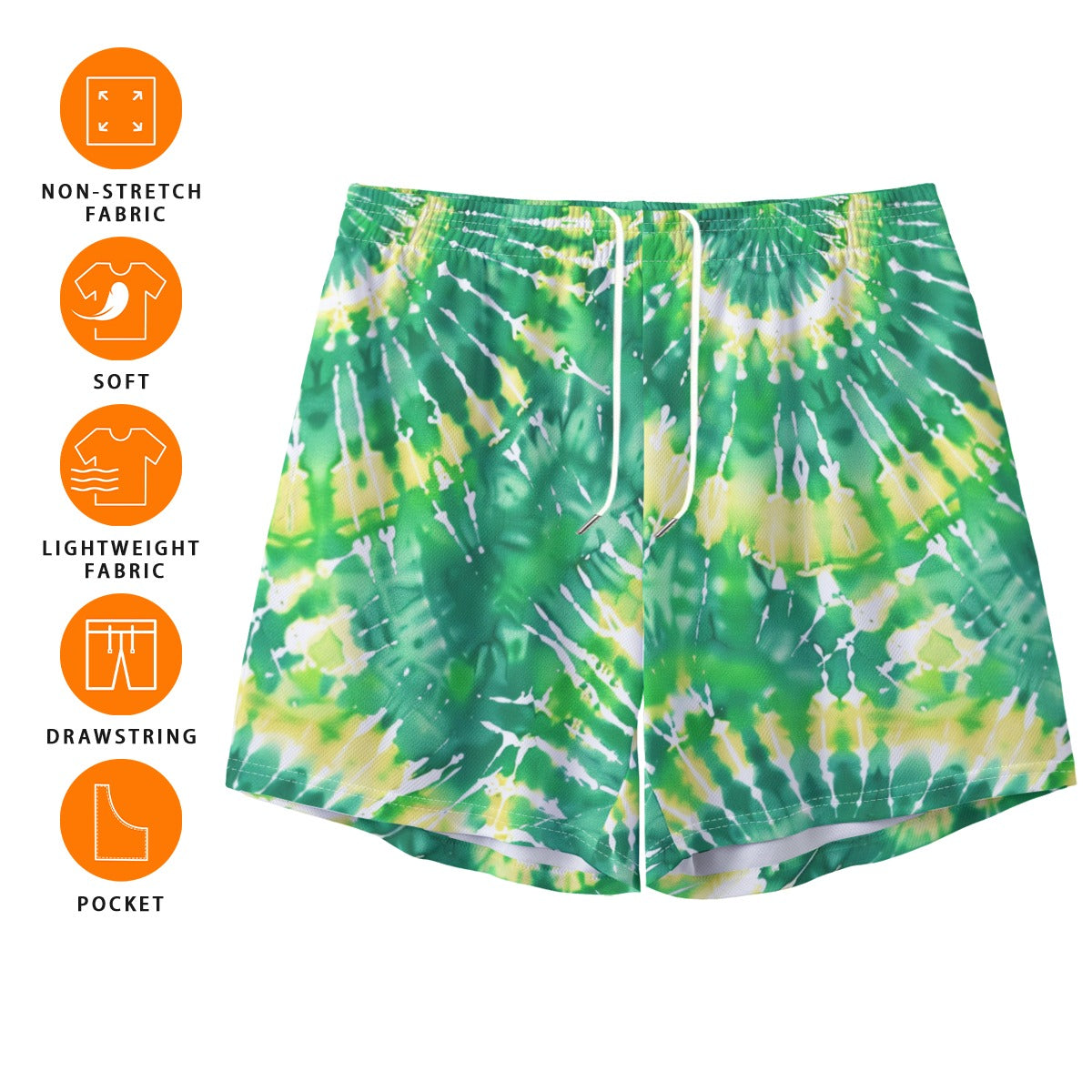 10 Tie Dye Designs, Men’s Sports, Pocketed Shorts