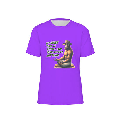 Bigfoot / Sasquatch "My quiet time..", O Neck Cotton T Shirt