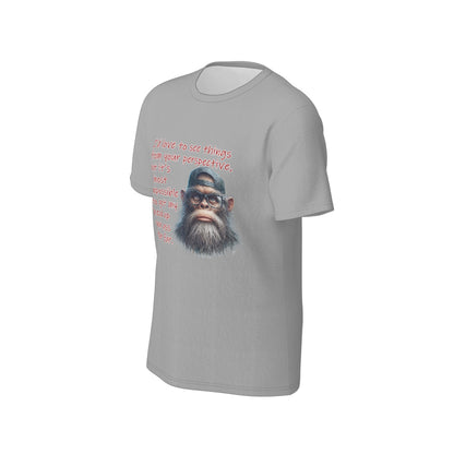 Bigfoot / Sasquatch "I'd love to see..." , Unisex Short Sleeve O-Neck Cotton T Shirt