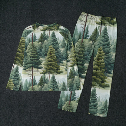 Bigfoot / Sasquatch "I don't go Crazy...", Men’s Raglan Sleeve Pajamas with Wide Ankles