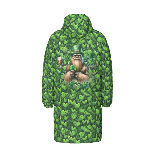 Bigfoot / Sasquatch St. Patrick, Long Down Jacket / Coat