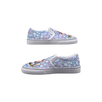Unicorns Kids Slip On Canvas Sneakers, Slip On Shoes, No Touch Shoes