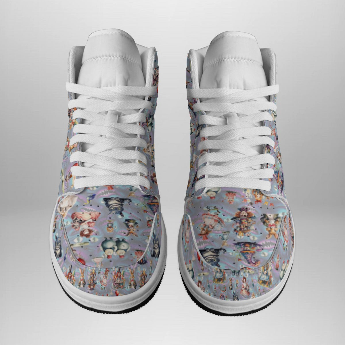 Amazing Designs - Mens high top, lace-up, leather shoes