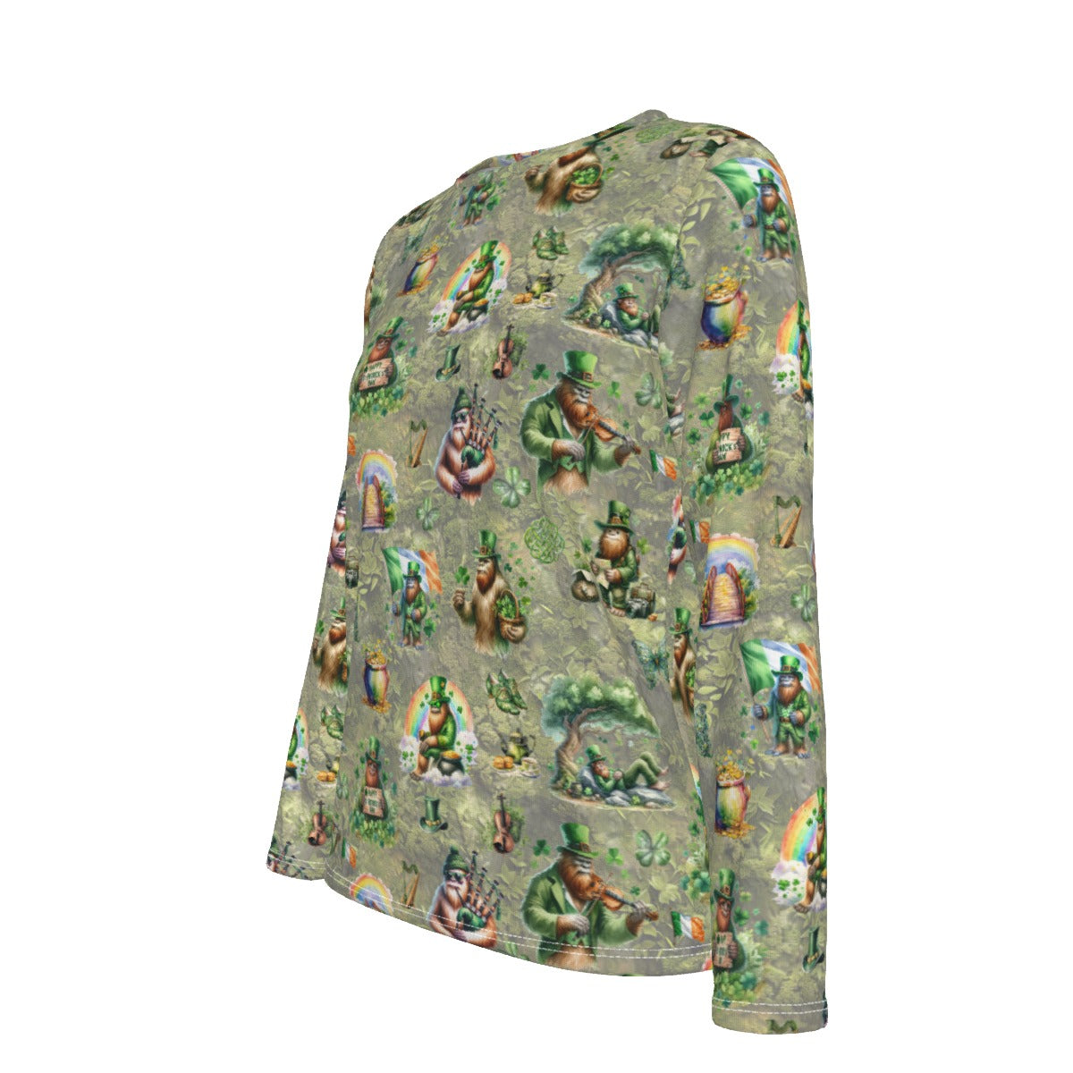 10 Bigfoot, Sasquatch Designs, Women’s Cotton Oversized Tee Shirt