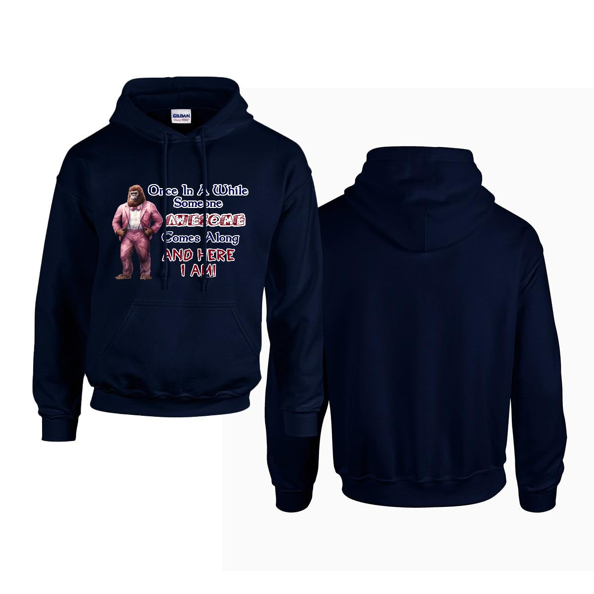 Sasquatch, Bigfoot Design, Gildan 18500 Poly-Cotton Hoodie