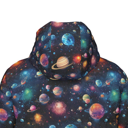 12 Galaxy / Outer Space, Long Down Jacket / Coat