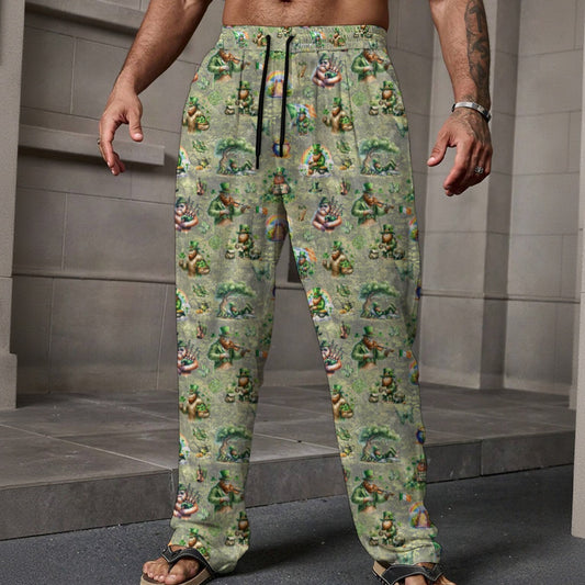 10 Bigfoot / Sasquatch Designs, Men’s Loose Casual Pants W/ Pocket