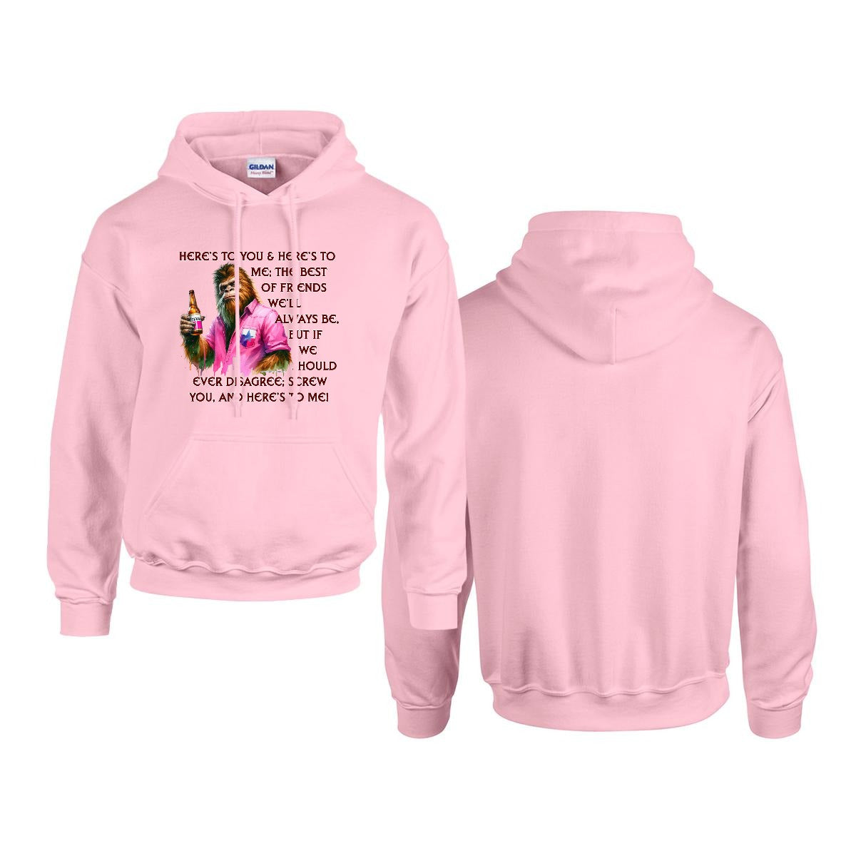 Sasquatch, Bigfoot Design, Gildan 18500 Poly-Cotton Hoodie