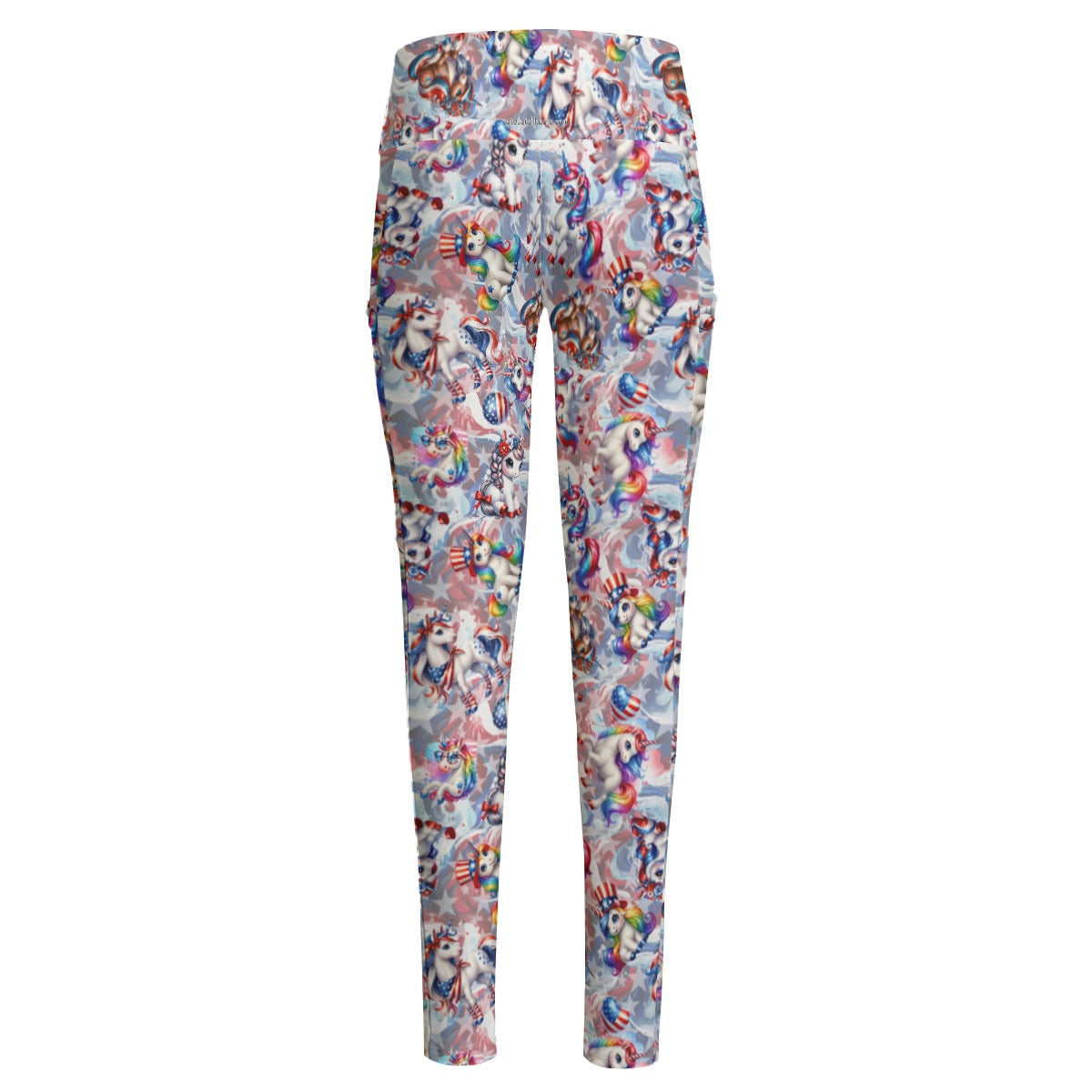 8 Patriot Designs, Women’s High Waist Leggings w/ Pocket