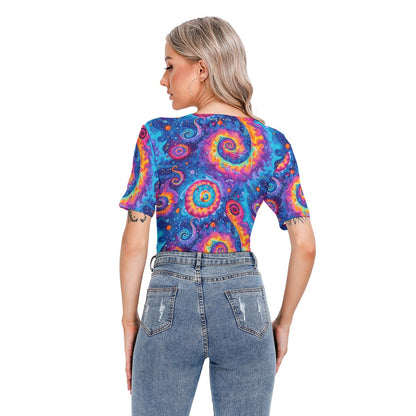 Hippie Bigfoot / Sasquatch, Women’s Short Sleeve Body Suits