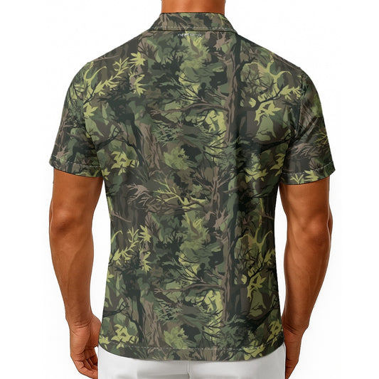 Bigfoot / Sasquatch Camo, Mens Button Up Hawaiian Shirt