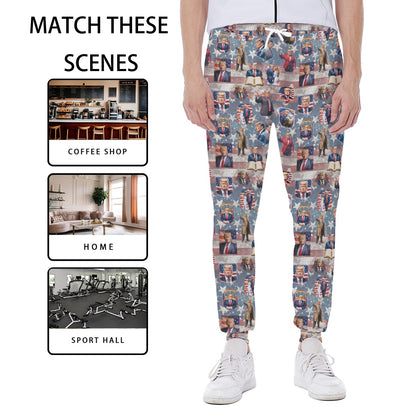 10 Donald Trump Designs, Men’s Sweatpants w/ Back Pocket