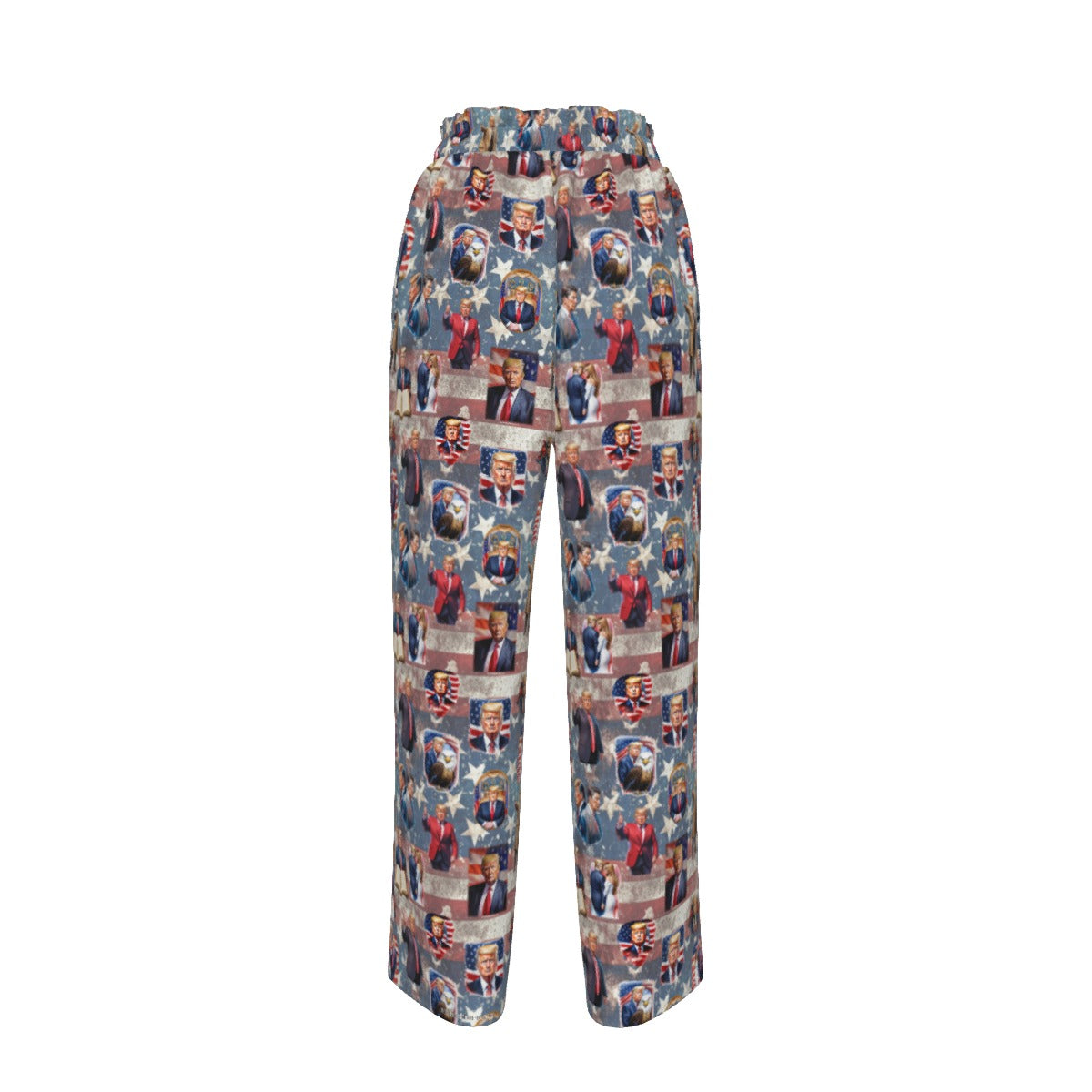 10 Donald Trump Design, Women’s Faux Silk Wide-Leg Pants