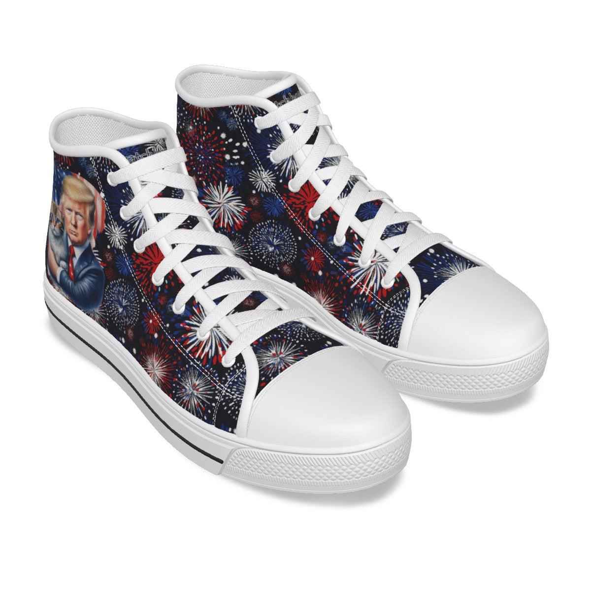 Donald Trump Cat & Dog, Kids Canvas Sneaker, Tennis Shoes