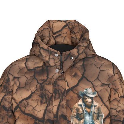 Bigfoot / Sasquatch Cowboy, Long Down Jacket / Coat
