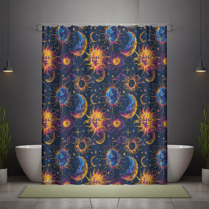 Astrological Design, Polyester Shower Curtain in 4 sizes