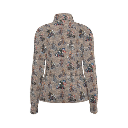 10 Bigfoot / Sasquatch Designs, Women’s Long Sleeve Thumbhole Jacket