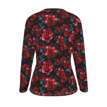 10 Beautiful Flower Designs, Women’s Oversized Cotton Tee Shirt