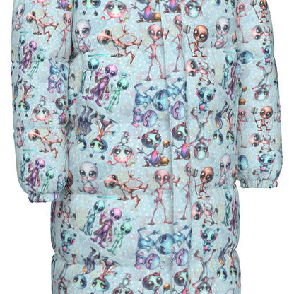 6 Alien Designs, Long Down Jacket / Coat