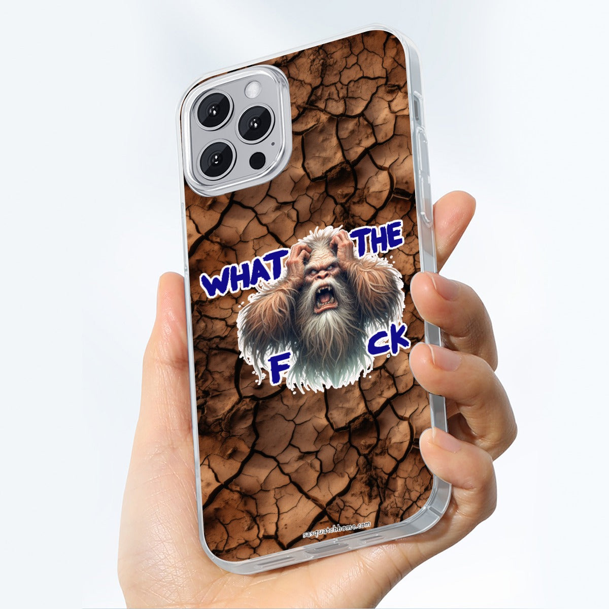 "What the F_ck" Bigfoot / Sasquatch iPhone 14 15 Series Mobile Phone Case | TPU
