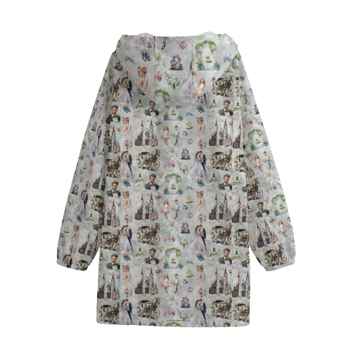 10 Misc Designs, Adult Windbreaker Long Jacket