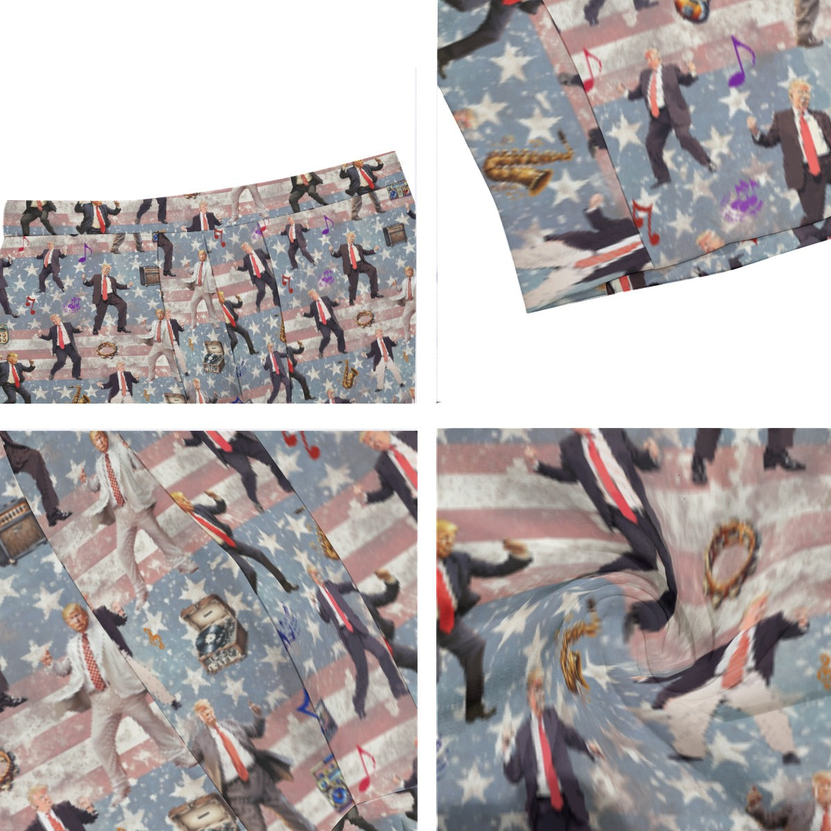 10 Donald Trump Designs, Men’s Long Boxer Briefs