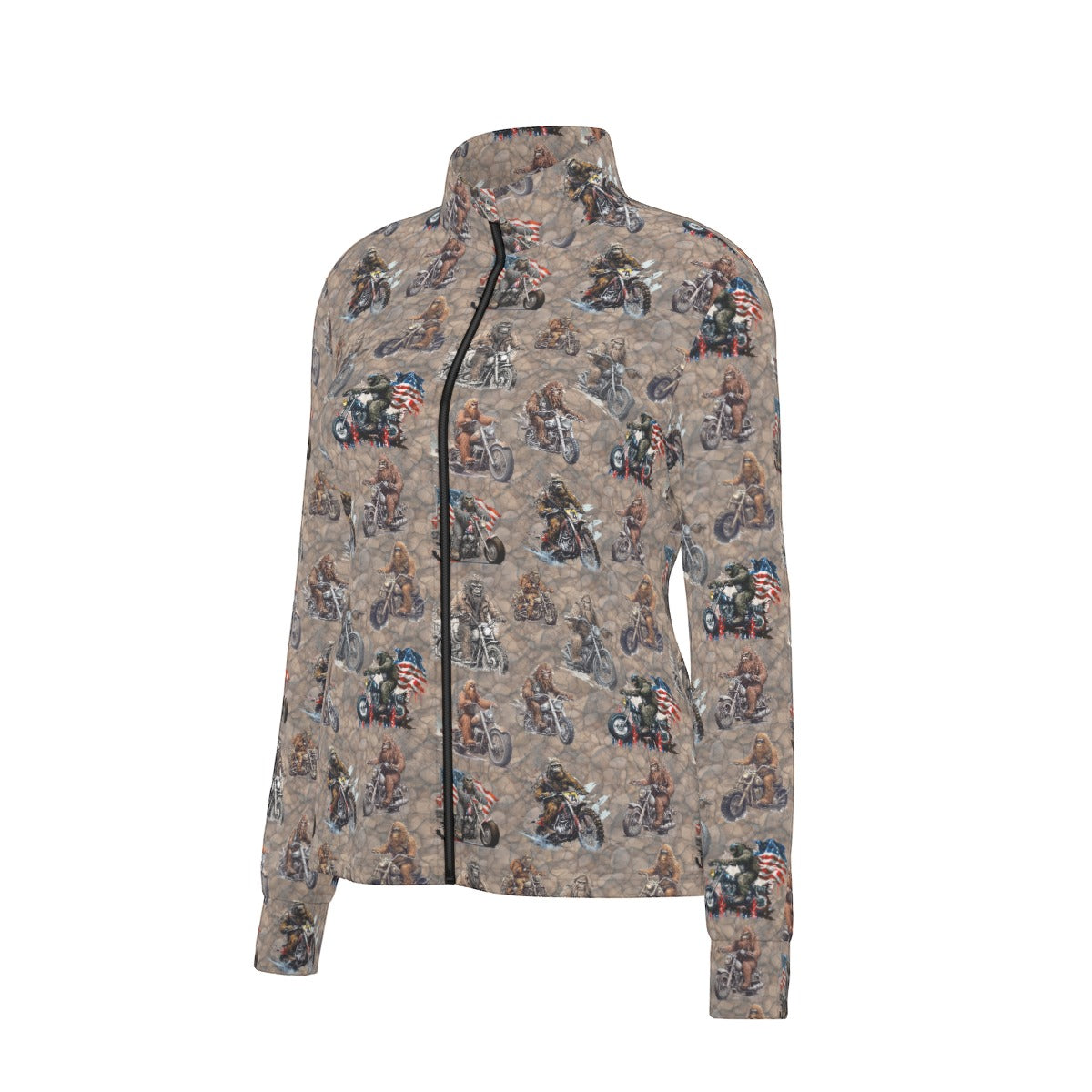 10 Bigfoot / Sasquatch Designs, Women’s Long Sleeve Thumbhole Jacket