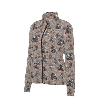 10 Bigfoot / Sasquatch Designs, Women’s Long Sleeve Thumbhole Jacket