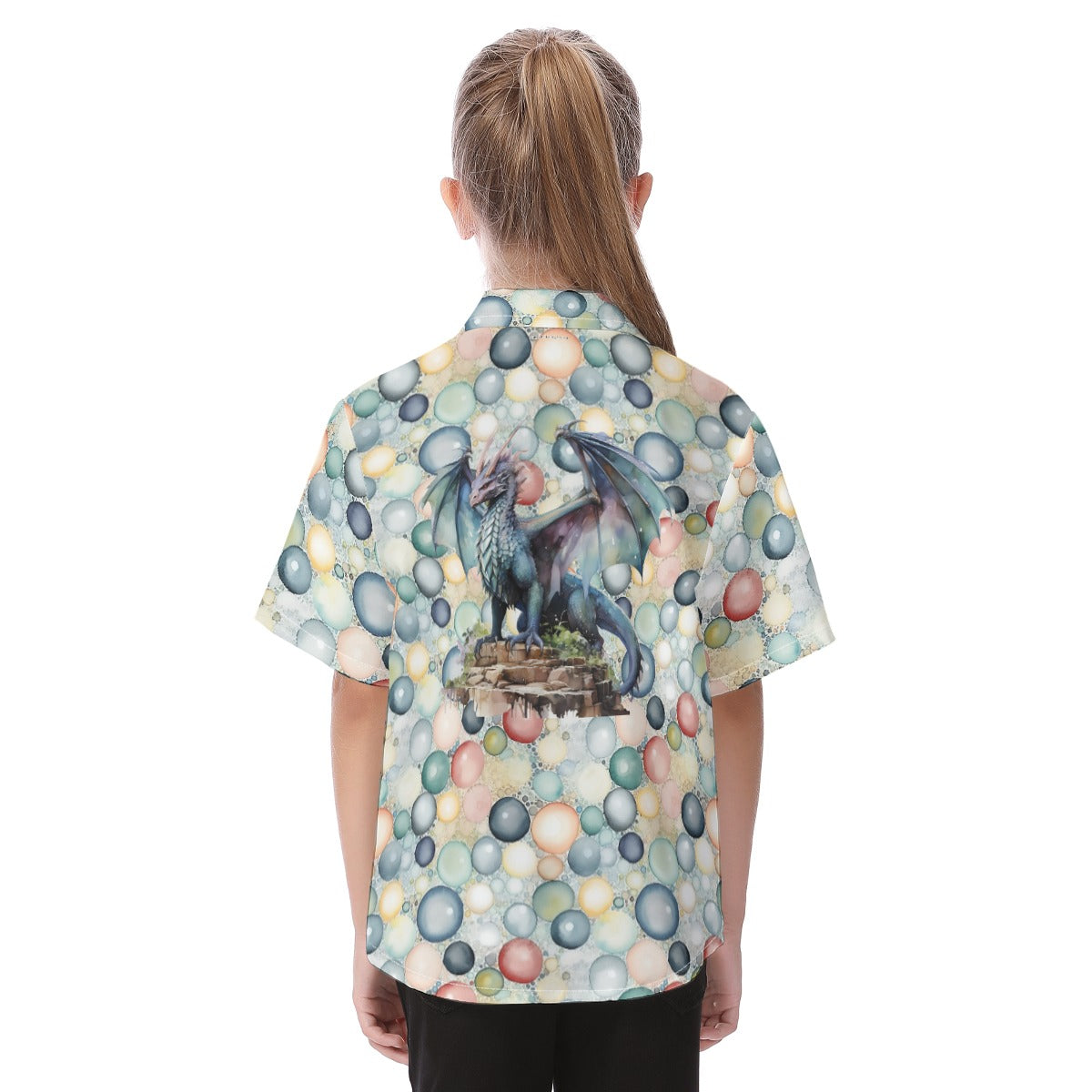 Earth Dragon, Kid's Hawaiian Vacation Shirt