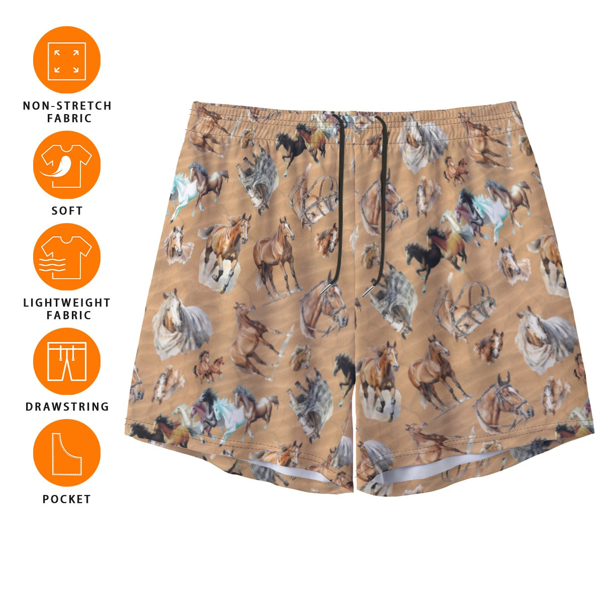 10 Misc Designs, Men’s Sports, Pocketed Shorts