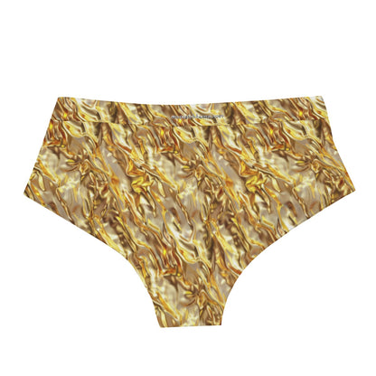 Sasquatch / Bigfoot on Gold, Men’s Polyester Triangle, Low Rise Underwear
