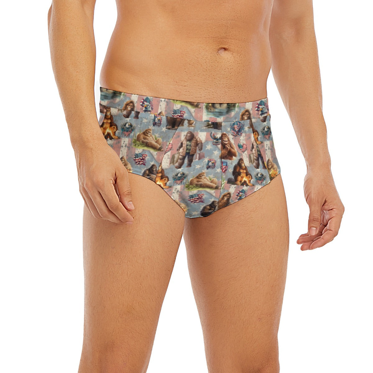 Bigfoot / Sasquatch Men’s Polyester Triangle, Low Rise Underwear