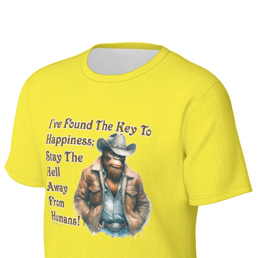Bigfoot / Sasquatch "I've found the key..", O Neck Cotton T Shirt