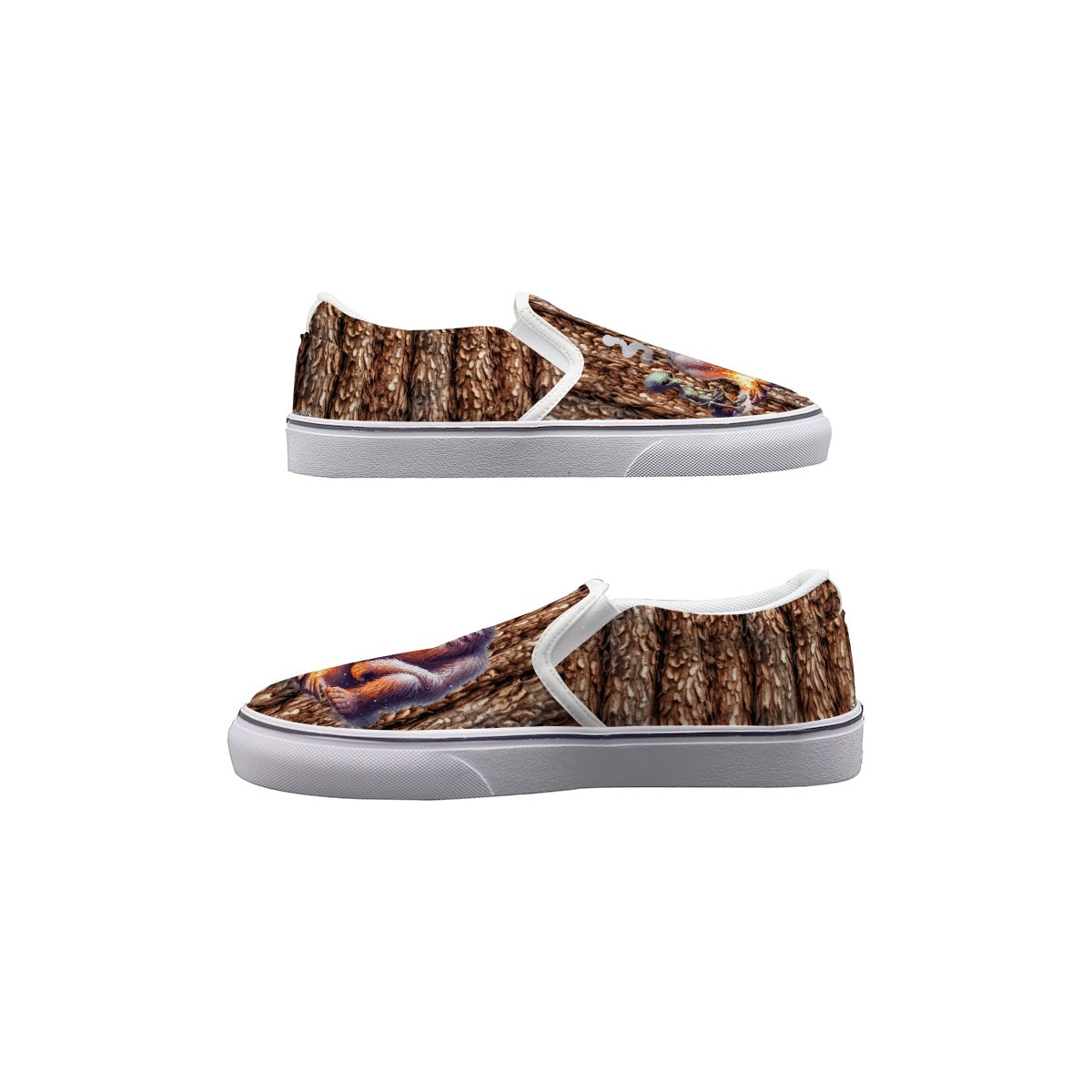 Bigfoot, Sasquatch Kids Slip On Canvas Sneakers, Slip On Shoes, No Touch Shoes