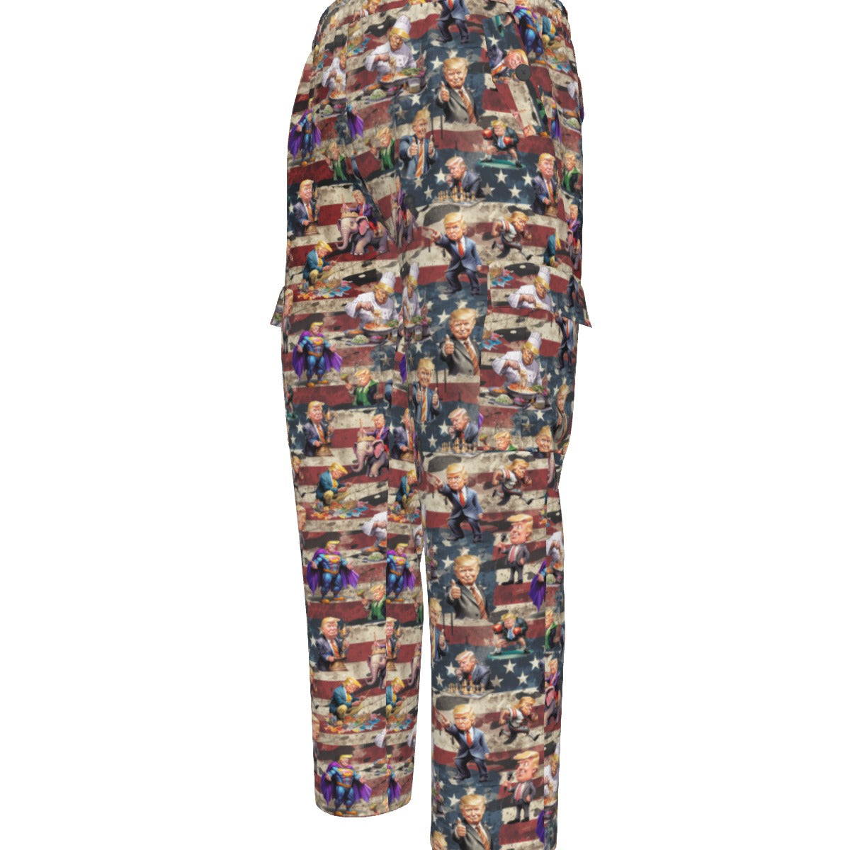 10 Donald Trump Designs, Men’s Cargo Pants w/ Pockets