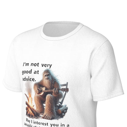 Bigfoot / Sasquatch, "I'm not good...", Unisex Short Sleeve O-Neck Cotton T Shirt