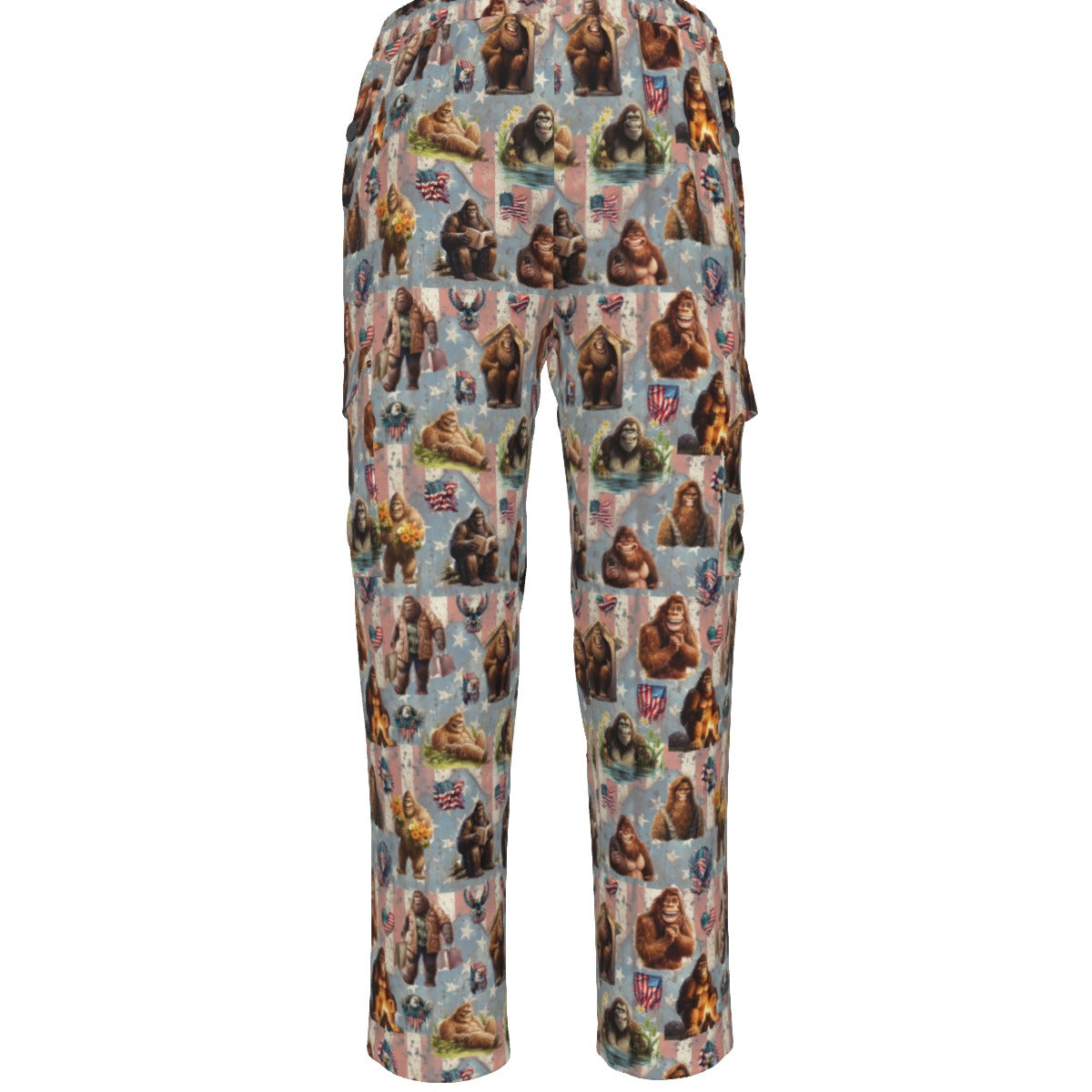 10 Bigfoot / Sasquatch Designs, Men’s Cargo Pants w/ Pockets