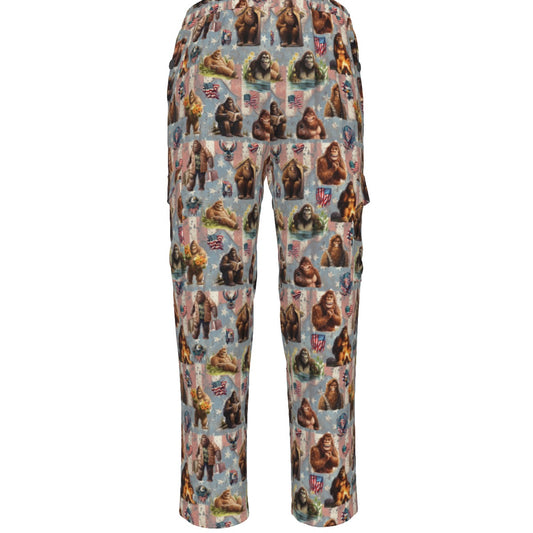 10 Bigfoot / Sasquatch Designs, Men’s Cargo Pants w/ Pockets