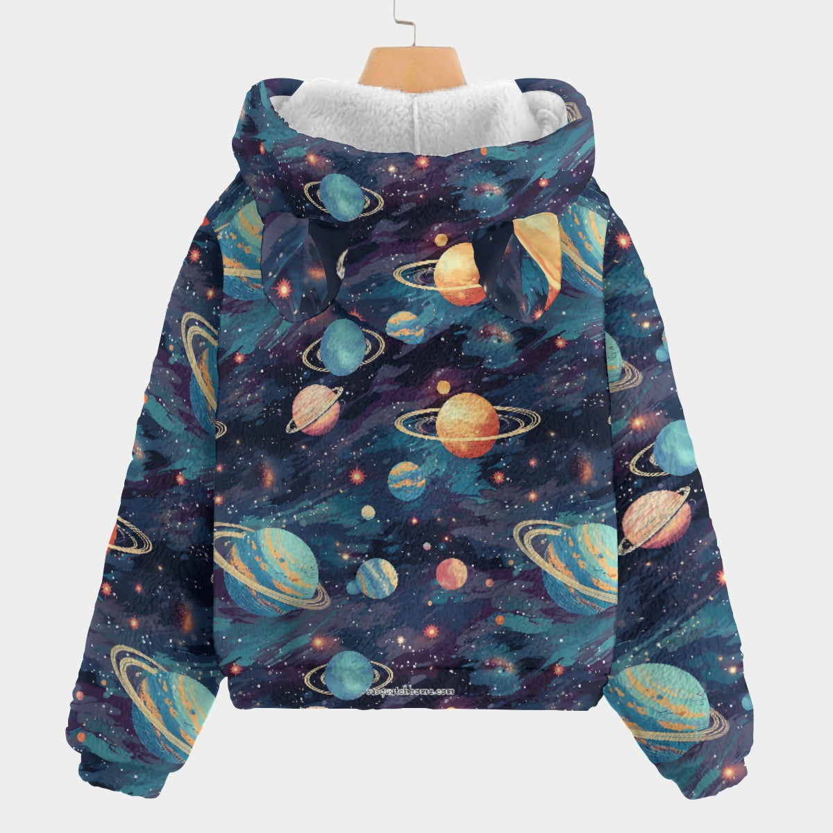 Bigfoot / Sasquatch & Alien, Kid’s Borg Fleece Sweatshirt With Ears