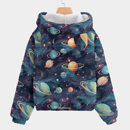 Bigfoot / Sasquatch & Alien, Kid’s Borg Fleece Sweatshirt With Ears